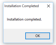 Installation Complete